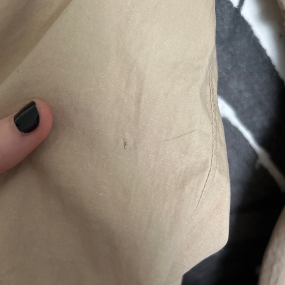 Maje Ralix Tie-Cuff Shirt Dress - Smocked Waist - Size 3 - Picture 14 of 14